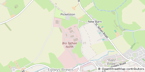 Map of Barry, Vale of Glamorgan