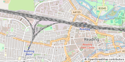 Map of Reading, Berkshire