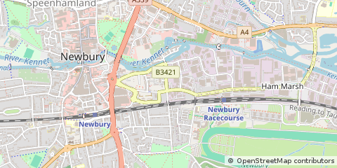 Map of Newbury, Berkshire