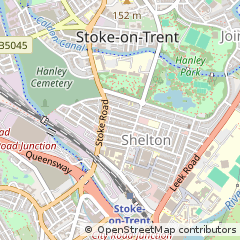 Map of Stoke on Trent, West Midlands
