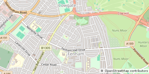 Map of Newcastle Upon Tyne