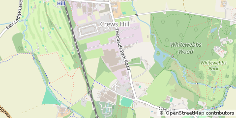 Map of Enfield, Middlesex