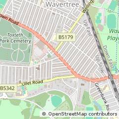 Map of Liverpool, Merseyside