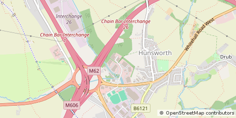 Map of Cleckheaton, West Yorkshire