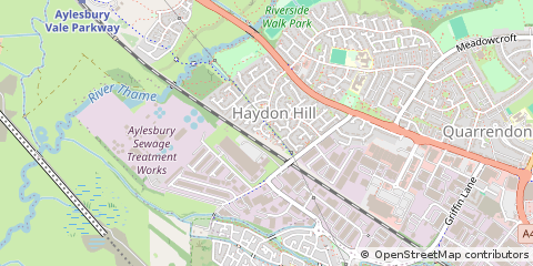 Map of Aylesbury, Buckinghamshire