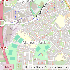 Map of Southampton, Hampshire
