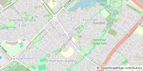 Map of Milton Keynes