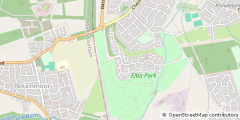 Map of Houghton LE Spring, Tyne and Wear