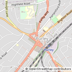 Map of Purley, Surrey