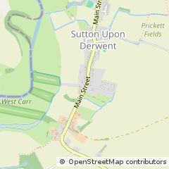 Map of Sutton on Derwent, Yorkshire
