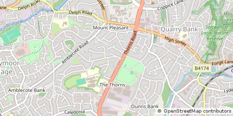 Map of West Midlands