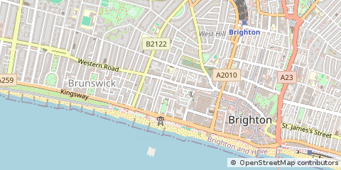 Map of Brighton, East Sussex