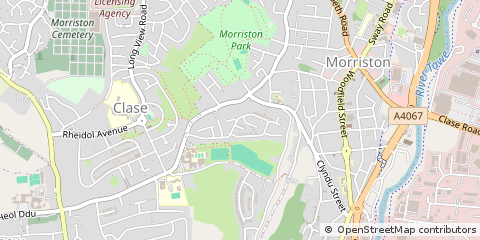 Map of Swansea