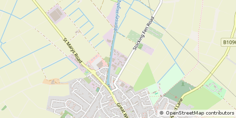 Map of Stocking FEN Road, Ramsey Cambs