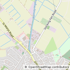Map of Stocking FEN Road, Ramsey Cambs