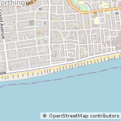Map of Worthing, West Sussex