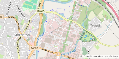 Map of Swansea