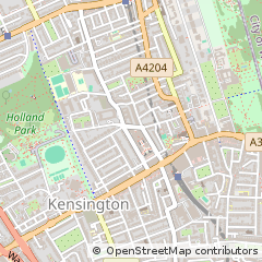 Map of Kensington, London