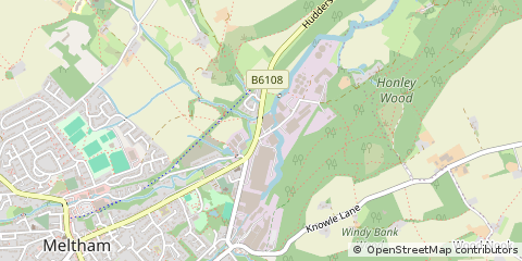Map of Holmfirth, West Yorkshire