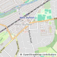 Map of West Byfleet, Surrey