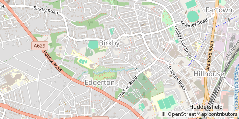 Map of Huddersfield