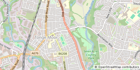 Map of Bolton, Greater Manchester