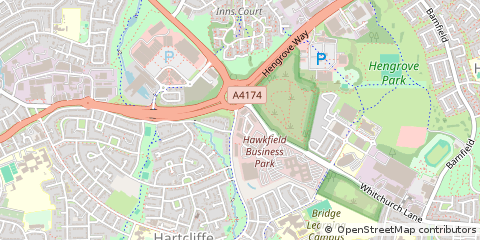 Map of Whitchurch, Bristol
