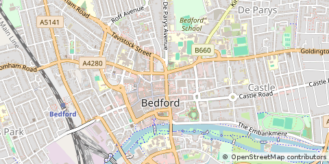 Map of Bedfordshire