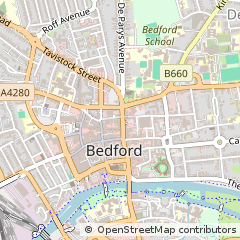 Map of Bedfordshire