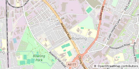 Map of West Yorkshire