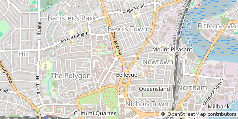 Map of Southampton, Hampshire