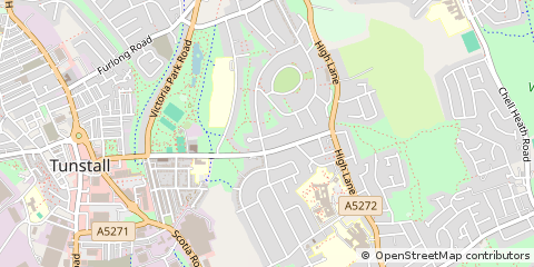 Map of Stoke-on-Trent, Staffordshire