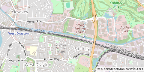 Map of West Drayton, Berkshire