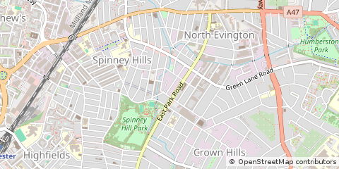 Map of Leicester