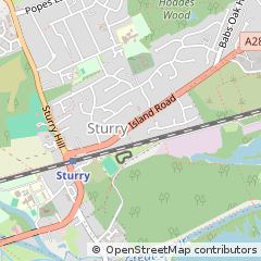 Map of Canterbury, Kent