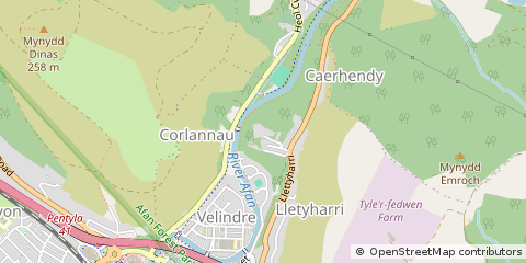 Map of PEN Y CAE, Port Talbot