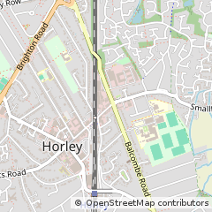 Map of Horley, Surrey