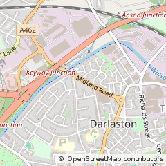 Map of Wednesbury, West Midlands