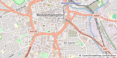 Map of Wolverhampton