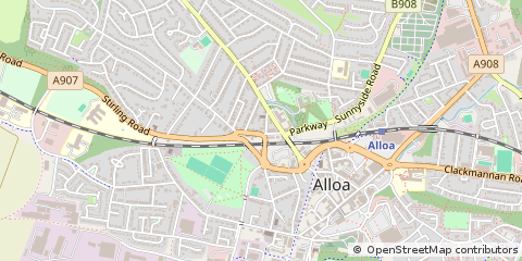 Map of Alloa