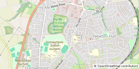 Map of Durham