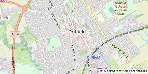 Map of Driffield, North Humberside