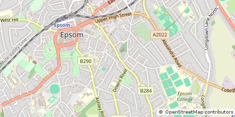 Map of Epsom