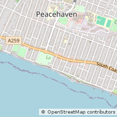 Map of Peacehaven, East Sussex