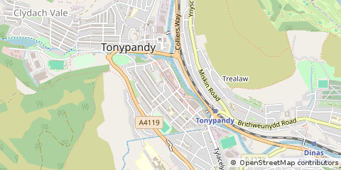 Map of Tonypandy