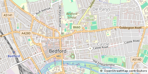 Map of Bedford