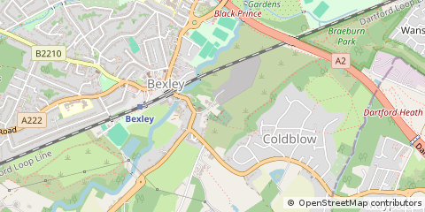 Map of Bexley, London
