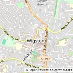 Map of Wigston, Leicestershire