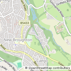 Map of Wrexham