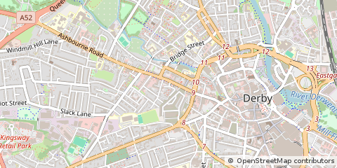 Map of Derby, Derbyshire